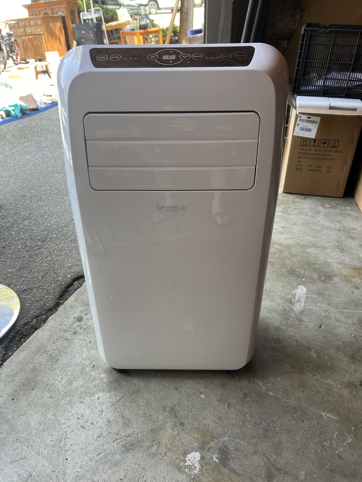Portable Air Conditioner With Built In Dehumidifier, Fan Mode And Window Mount Exhaust Kit