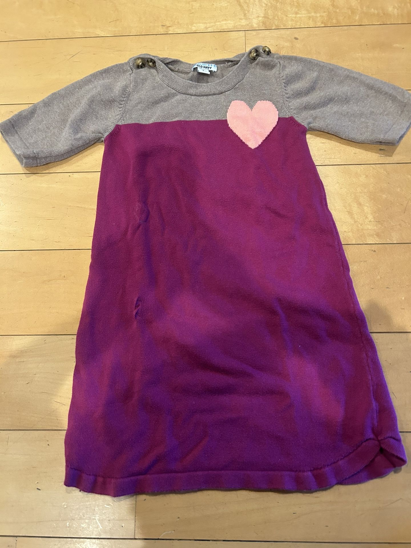 Old Navy Purple And Grey Knitted Dress Sweater Size 8