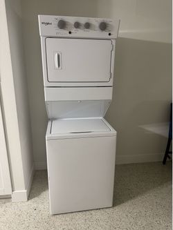 Whirlpool stacked washer and dryer
