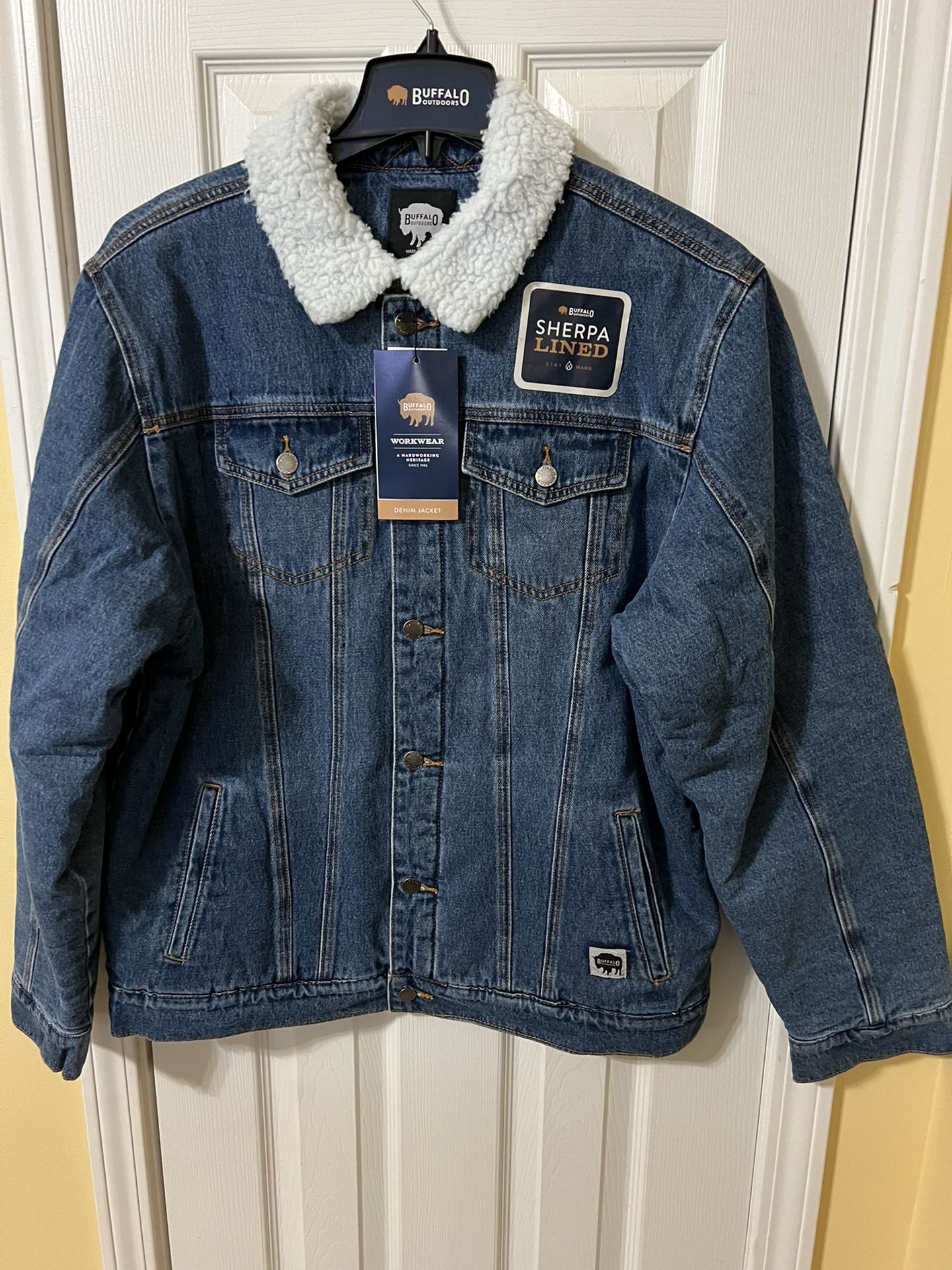 Buffalo Workwear Denim Jacket Sherpa Lined