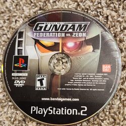 Mobile Suit Gundam: Federation vs. Zeon (PlayStation 2 PS2) Disc Only