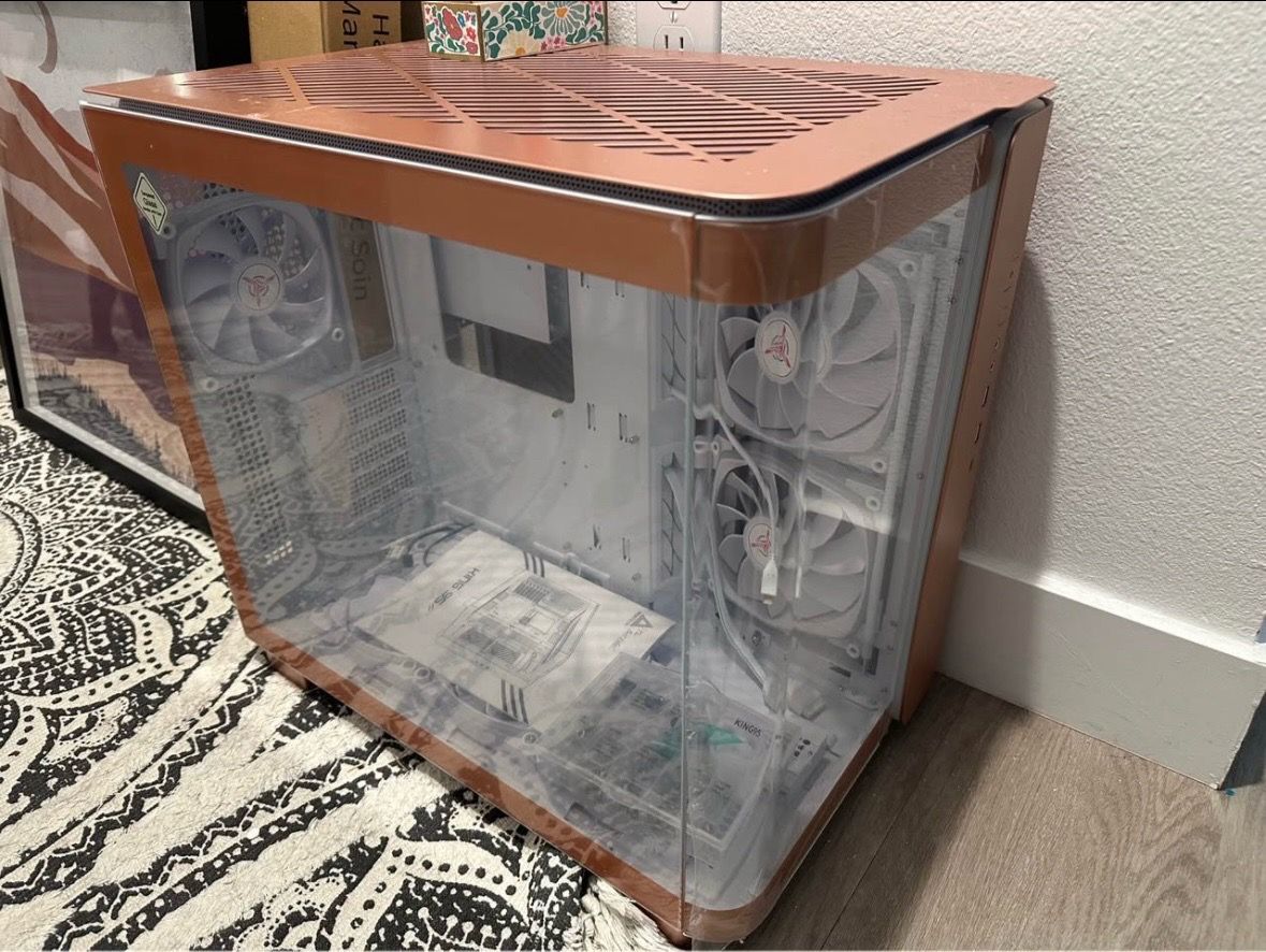 Rose gold MONTECH mid-tower gaming PC Case
