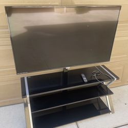 tv 55 inch and tv stand like new 