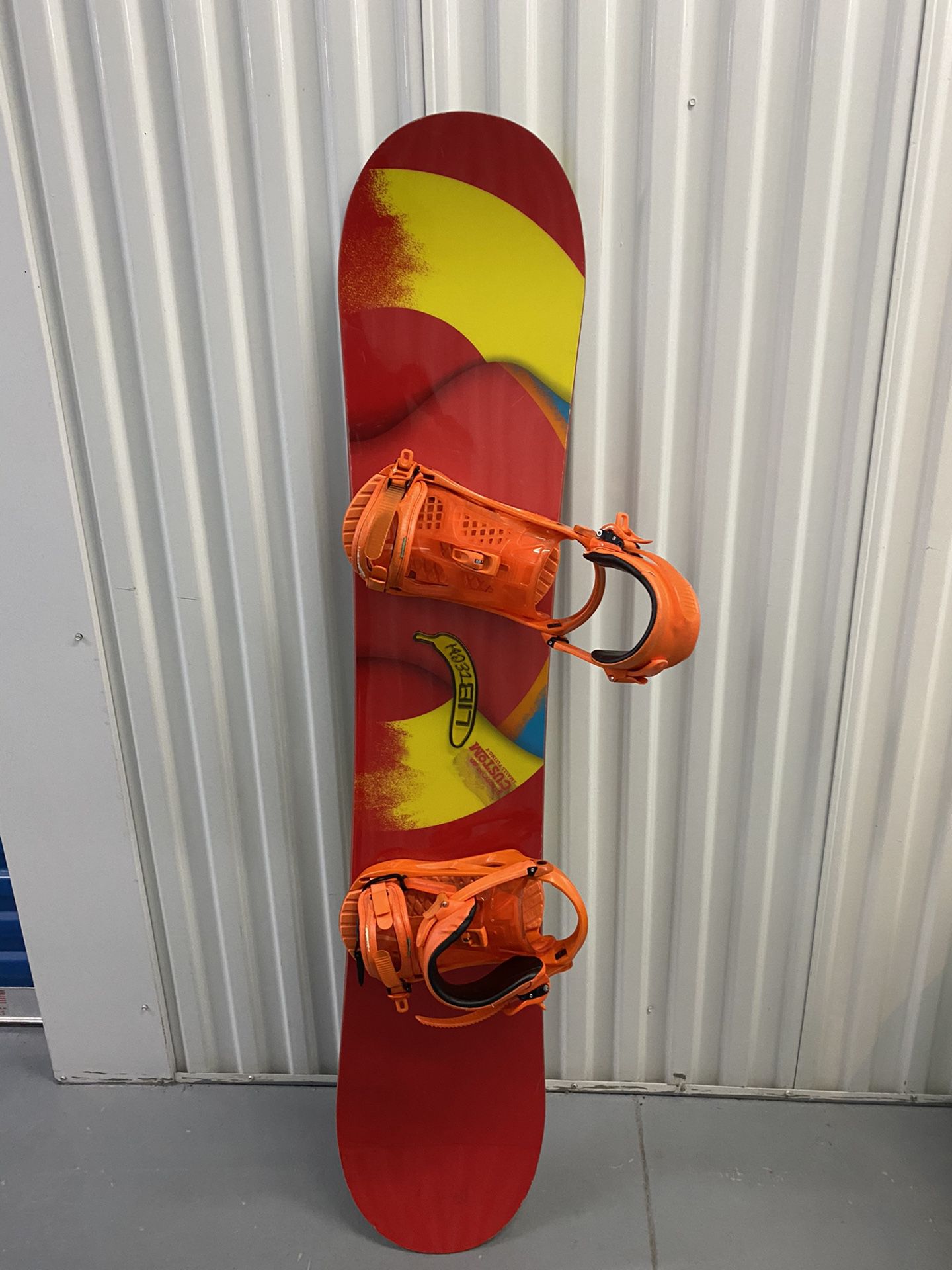 Burton Custom Smalls Snowboard w/ Boots and Snowboard Bag