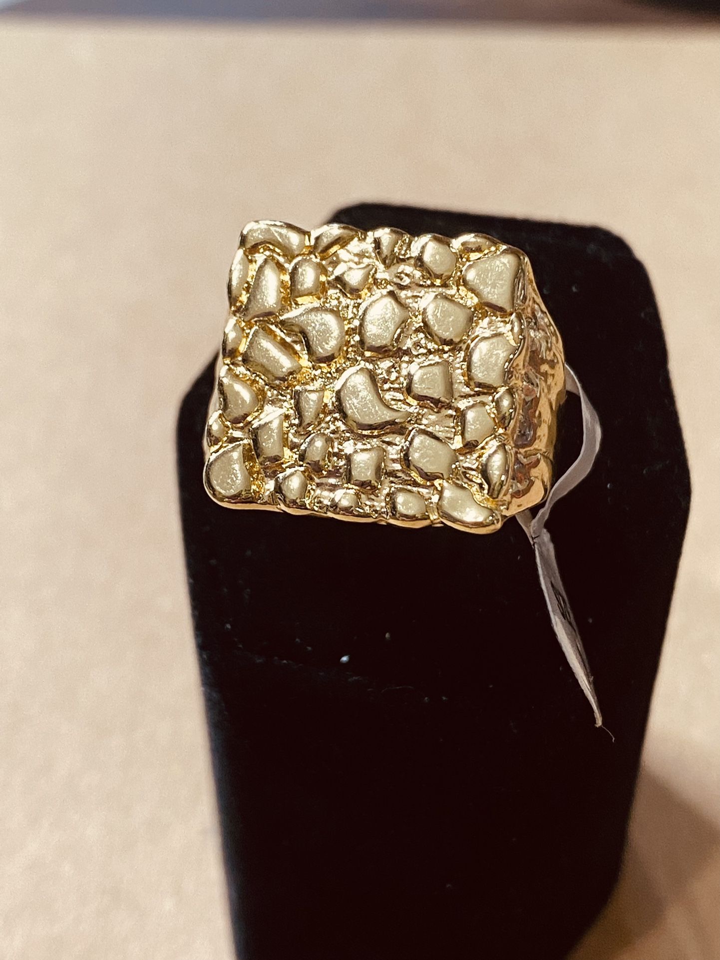 22K Stainless Steel Nugget Ring