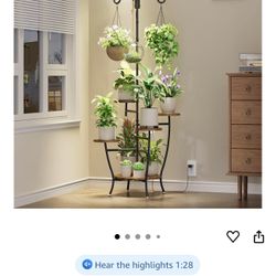 🆕  Plant Stand With Grow Light Up