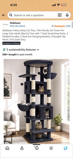 74 in Cat tree