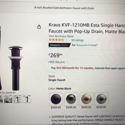 Kraus KVF-1210MB Faucet