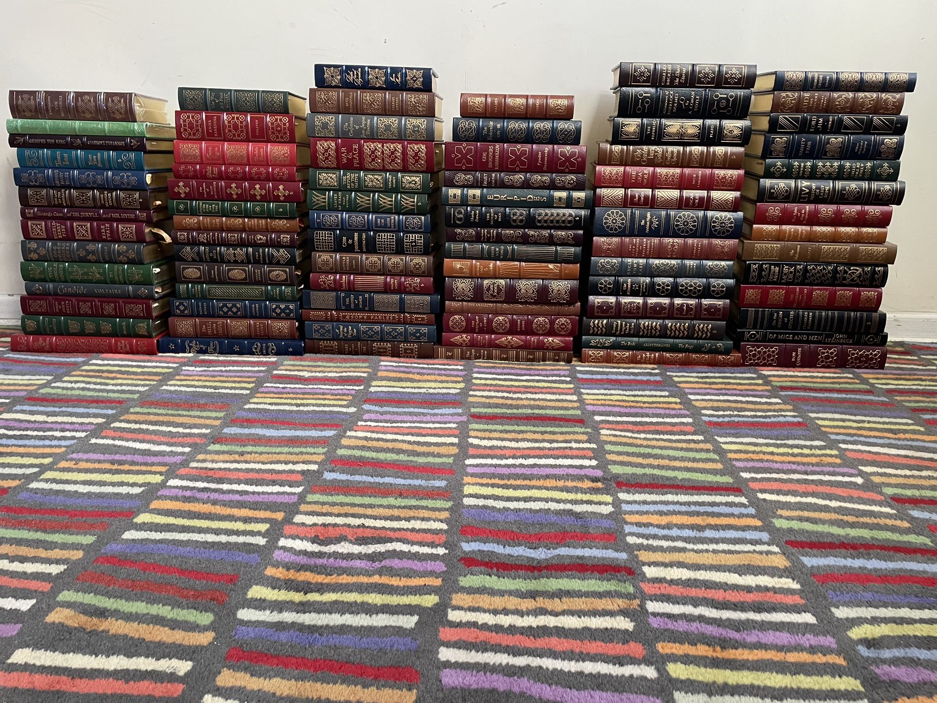 Lot of 84 Easton Press The 100 Greatest Books Ever Written Leather Bound Collectors Edition