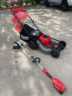 Milwaukee m18 mower and Weedeater
