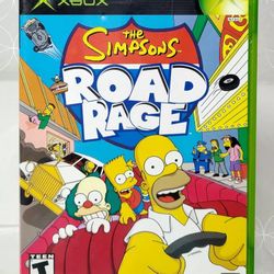 The Simpsons: Road Rage (Microsoft Original Xbox) Video Game COMPLETE & TESTED