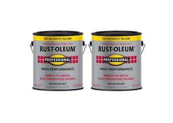 Rust-Oleum Professional High Performance Water-based Safety Yellow 393196 total gallons 2