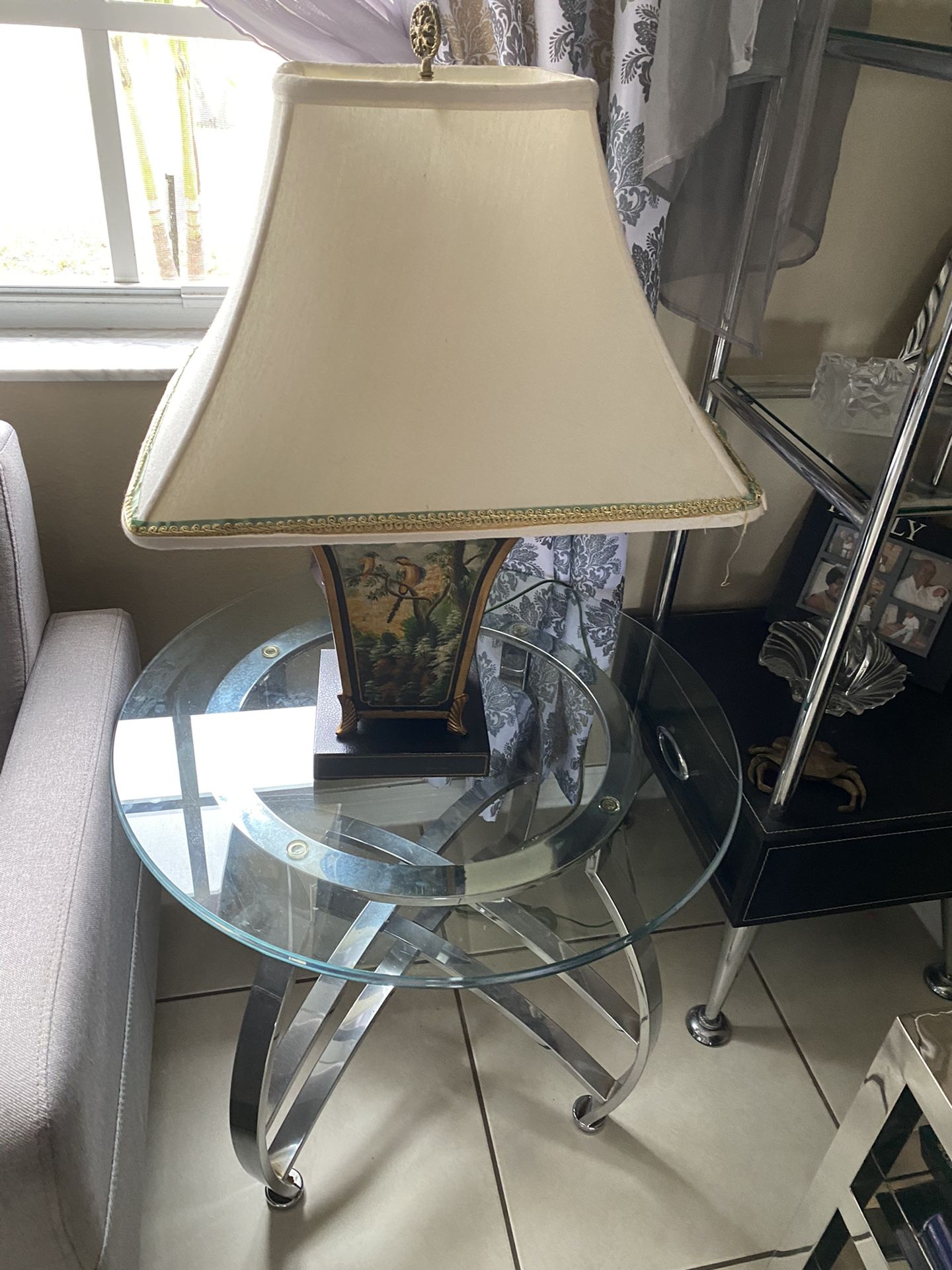 Beautiful Hand Painted Lamps For sale