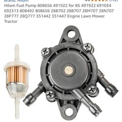 Brand New Fuel Pump For Engine Lawn Mower And Tractors