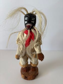 Wooden Yoreme (Mayo) Deer Dancer Indigenous Art Figurine