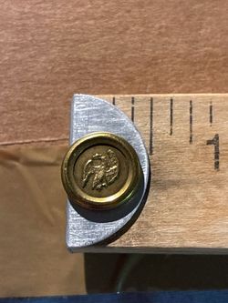 Small Brass Eagle Military Button