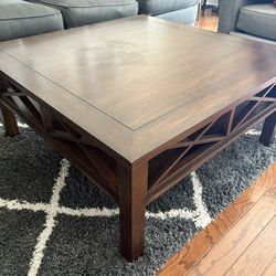Ethan Allen Morley Square Coffee Table – Solid Hardwood – $1,656 Original Retail