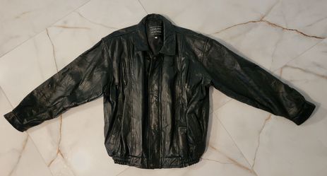 Italian Stone™ Design GENUINE LEATHER Navarre Leather Company XXXL Leather Jacket $50