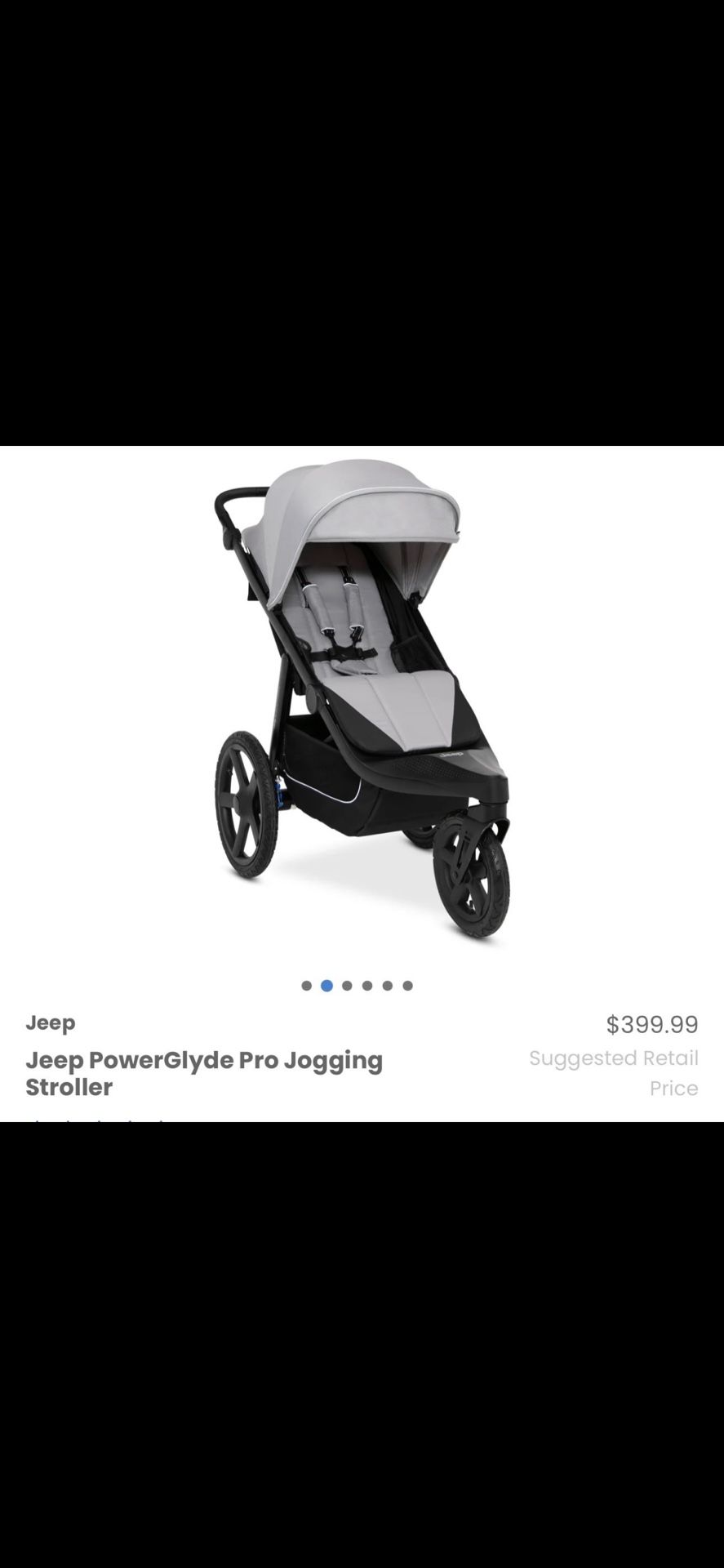 Jogger/ Jeep Powerglyde Pro Jogging Stroller/ Jeep/ stroller/ Travel/ exercise/ baby