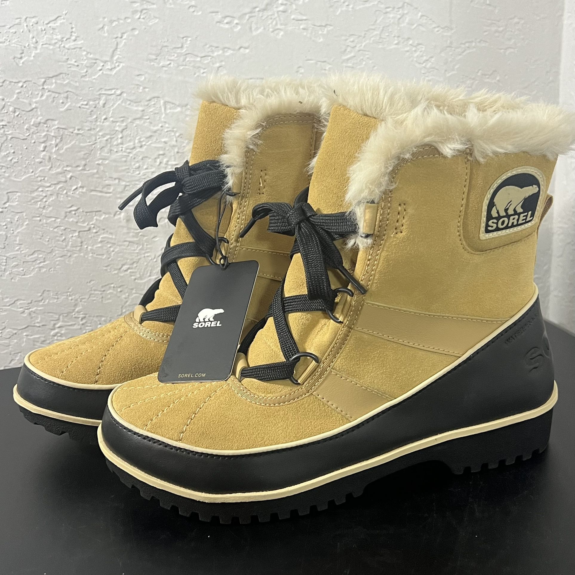 Sorel Tivoli II 2 Winter Boot Tan Black WOMEN Size 9 US New NL2089-373 Curry