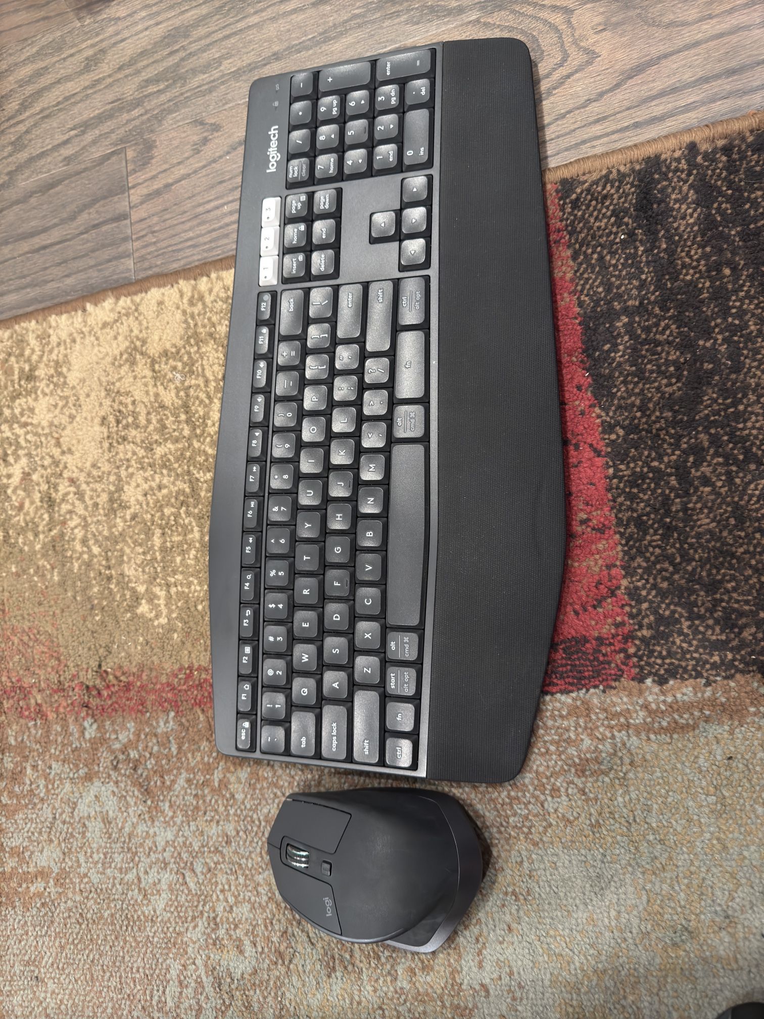 Logitech ergonomic keyboard and mouse