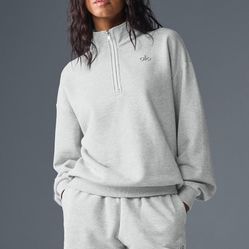 Alo Quarter Zip Grey
