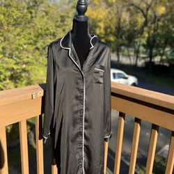 Black Satin Nightgown (XL)
