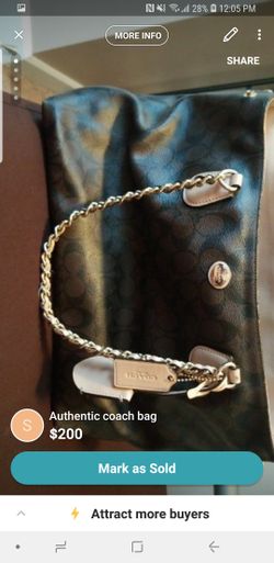 Authentic coach purse