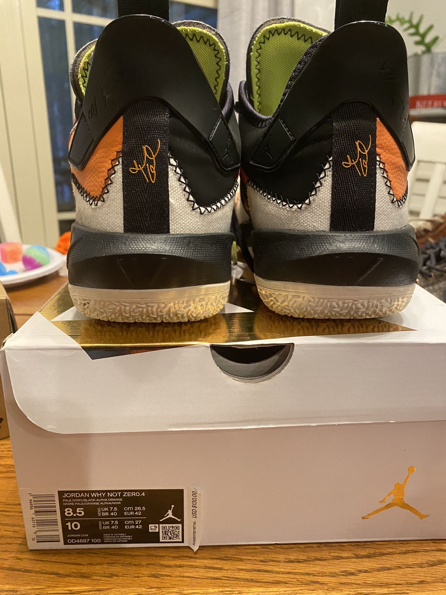 Jordan Why Not Zero.4: Like New Barely Worn