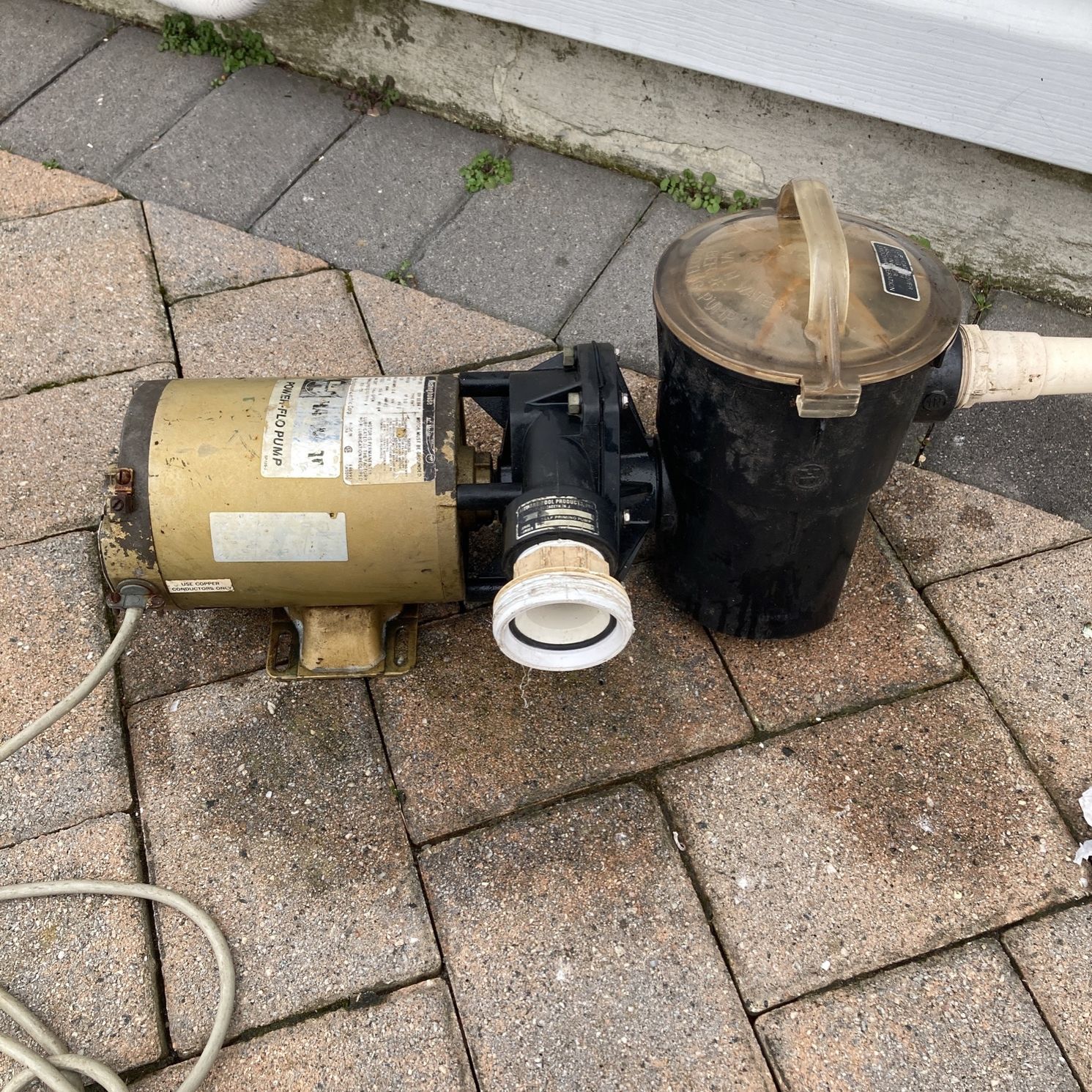 3/4 Horse Pool Motor For Above Ground  Pool