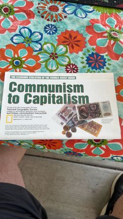 National Geographic “Communism to Capitalism” map/ephemera