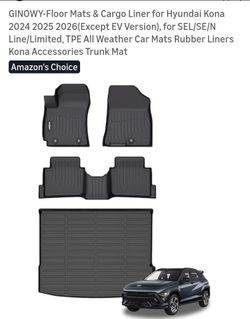 Floor Mats & Cargo Liner for Hyundai Kona 2024 2025 2026