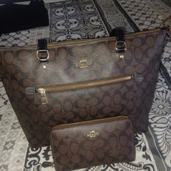 Coach Purse And Matching Wallet