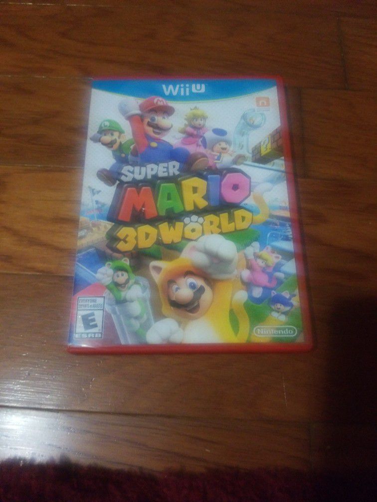 Nintendo wii u game Super Mario 3D world Used s