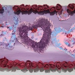 Valentine Hearts Painting 