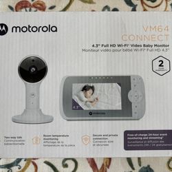 BRAND NEW Motorola VM64-4.3" Screen HD 1080p Camera & WiFi Baby Monitor