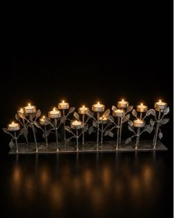 Metal Tealight Candle Holder Centerpiece