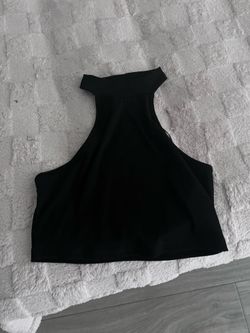 Black halter top