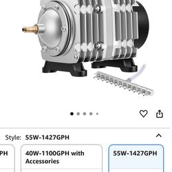 VIVOSUN Commercial Air Pump 1427 GPH 55W 90L/min 12 Outlet for Aquarium and Hydroponic Systems