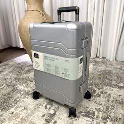 Signature Hardside Trunk Carry on Spinner Suitcase - Open Story