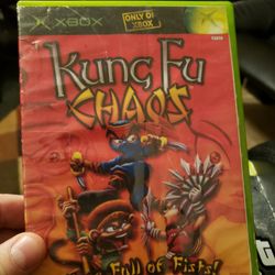 Kung Fu Chaos Face Full Of Fists (Microsoft Xbox, 2003) Tested & Working Perfectly Mint Disc