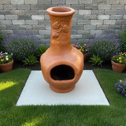 36” Clay Chimineas