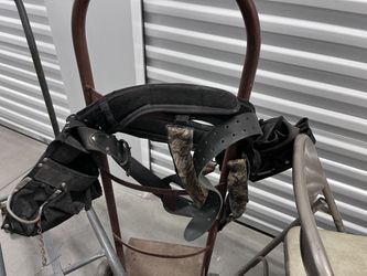 Tool belt leather work 5 holder sliding rig tool belt