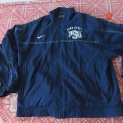 Vintage Nike Team Sports Penn State PSU Full Zip Windbreaker Jacket Sz L