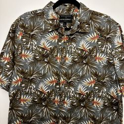 Banana Republic Hawaiian Polo Shirt - Size Large 