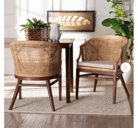 Lumajang Light Honey Rattan Dining Chair (Set of 2)