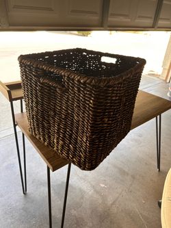 Wicker baskets (2)- $6 for both- smoke free home