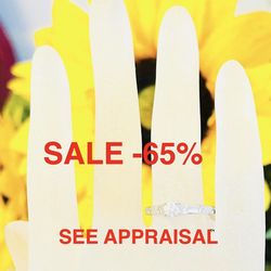 Engagement Ring Diamonds NATURAL DIAMONDS 14K Gold LIQUIDATION SALE-65% Find Another At This Price I’ll Give $400 Less!!