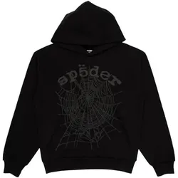 Sp5der Black hoodie large