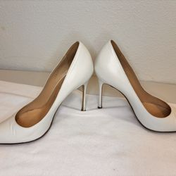 sergio rossi  GODIVA BRIDAL PUMP - WHITE Size 